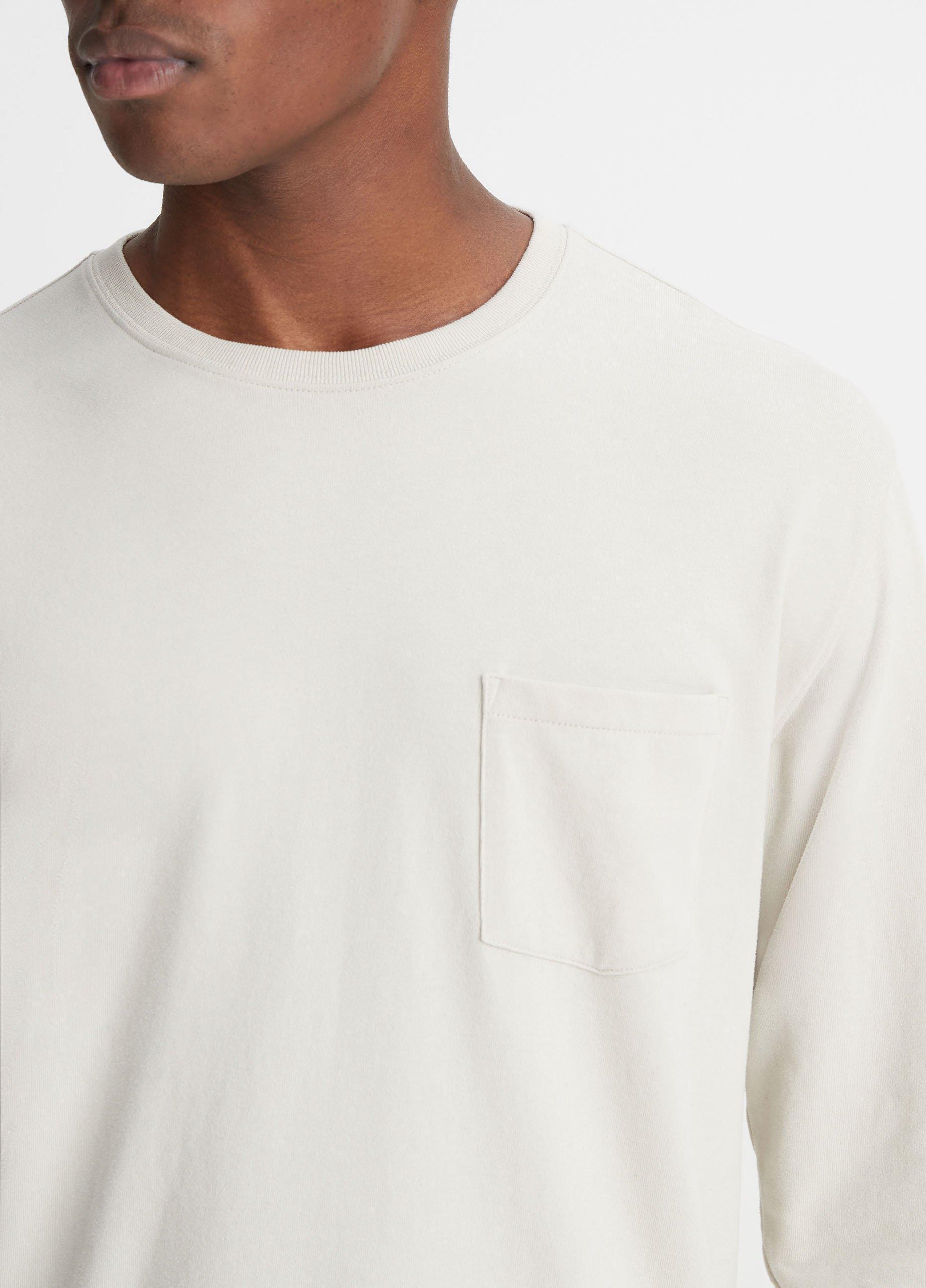 Sueded Jersey Long-Sleeve Pocket T-Shirt Product Image