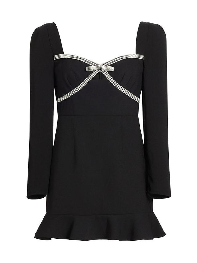 Womens Diamante Bow Minidress Product Image