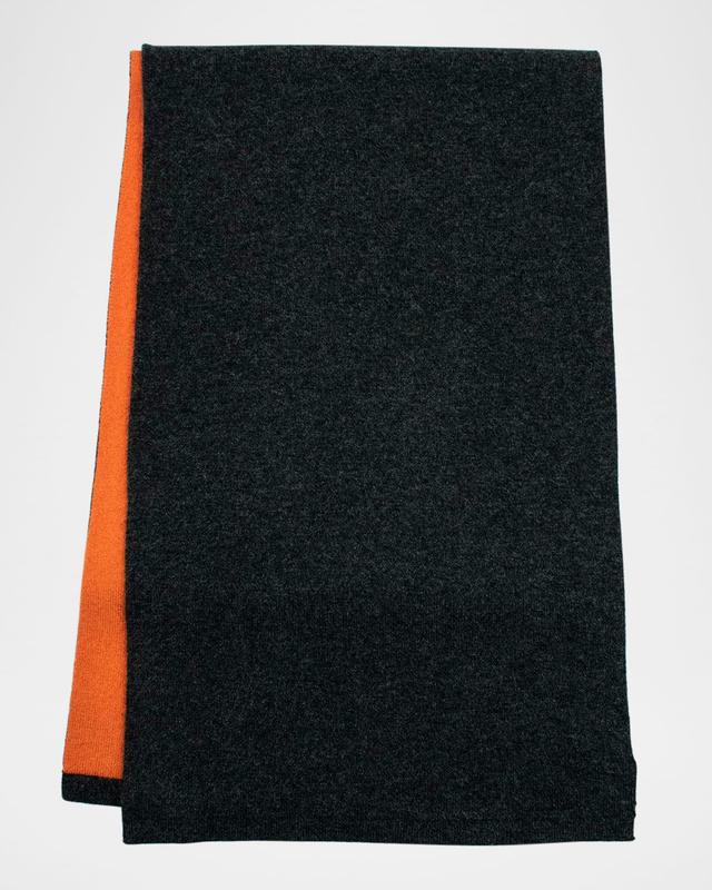 Mens Cashmere Reversible Scarf Product Image