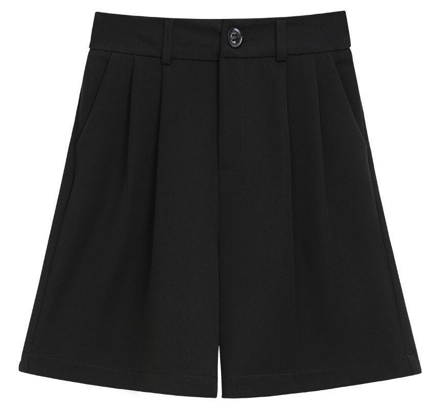 High Waist Wide Leg Dress Shorts Product Image