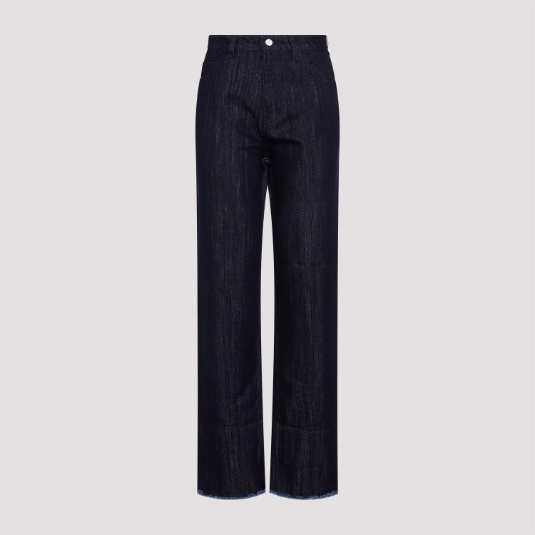 Indigo Frayed Jeans In Black product image