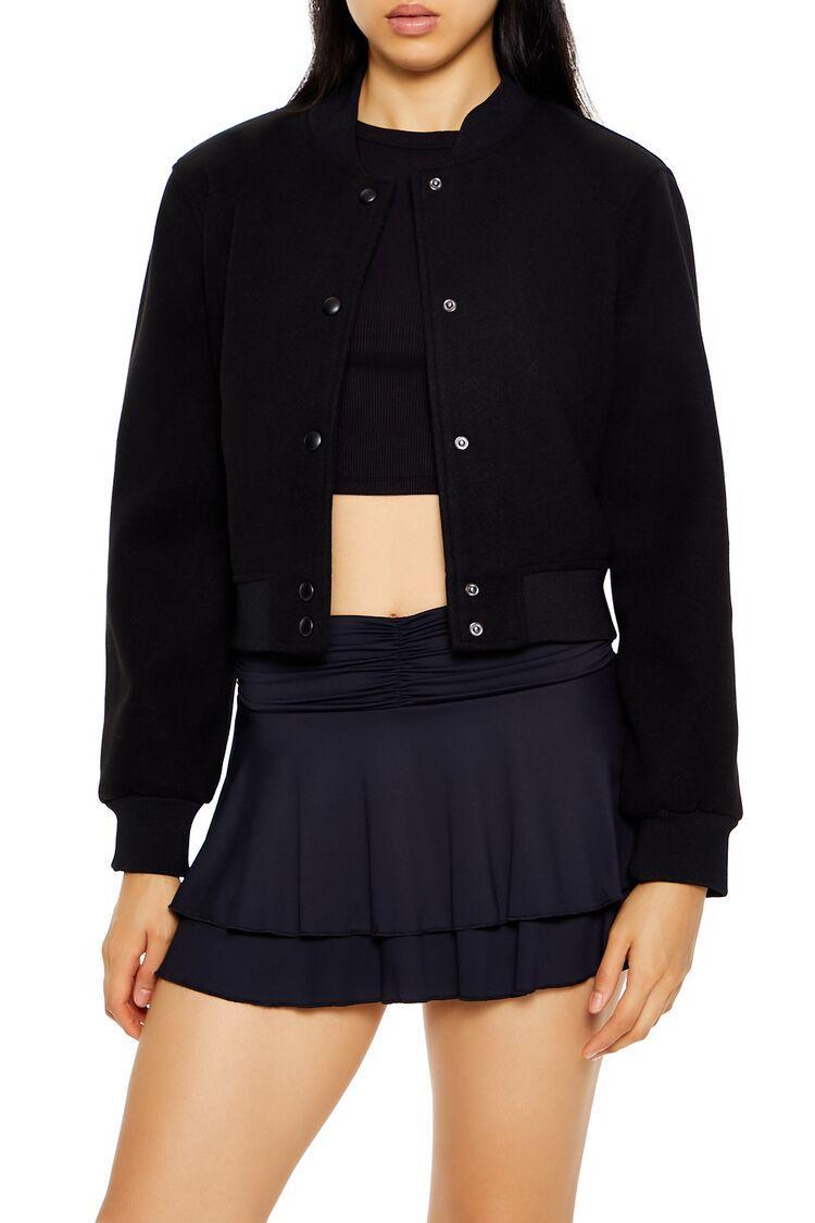 Cropped Bomber Jacket | Forever 21 product image