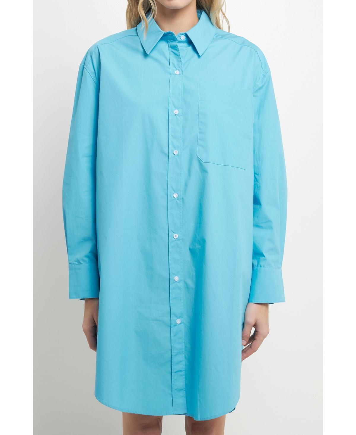 English Factory Classic Collar Shirtdress Product Image