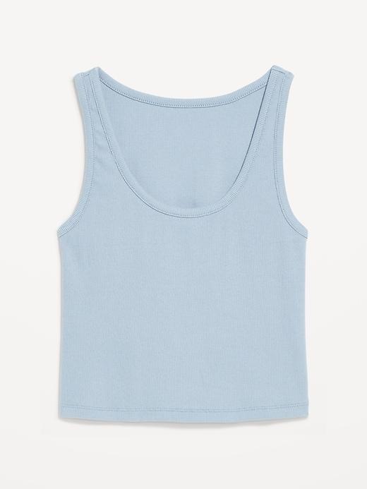 Ribbed Crop Tank Top Product Image