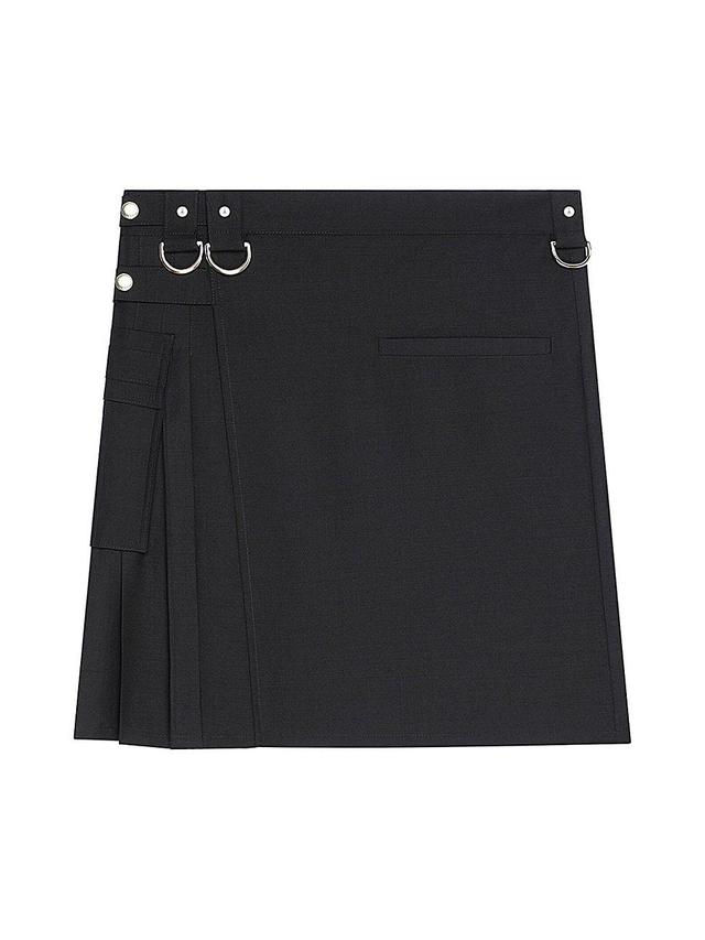 Womens Kilt Skirt In Wool And Mohair Product Image