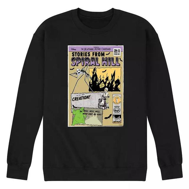 Disneys The Nightmare Before Christmas Mens Spiral Hill Fleece Sweatshirt Product Image