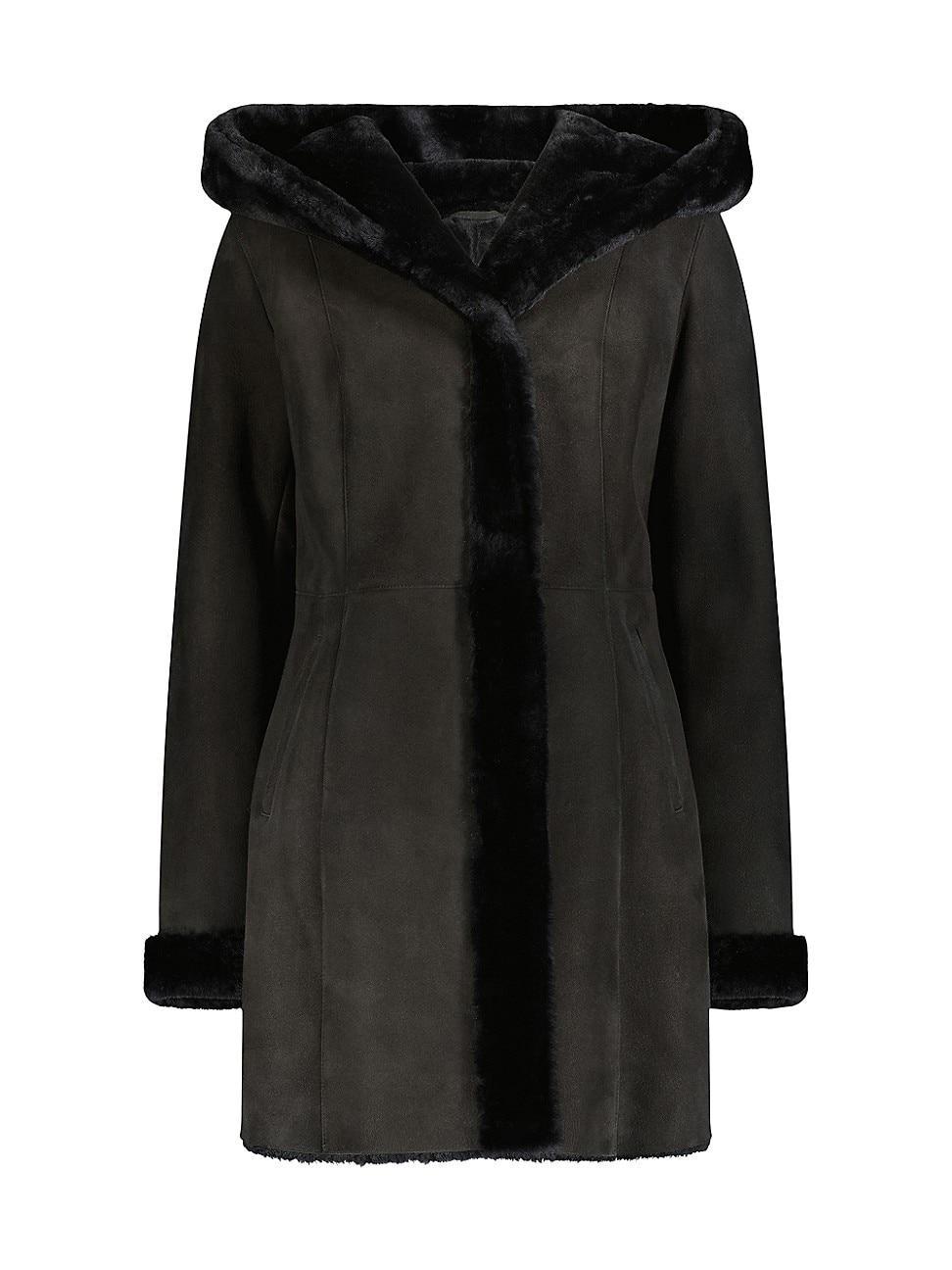 Womens Select Shearling Lamb Hooded Stroller Product Image