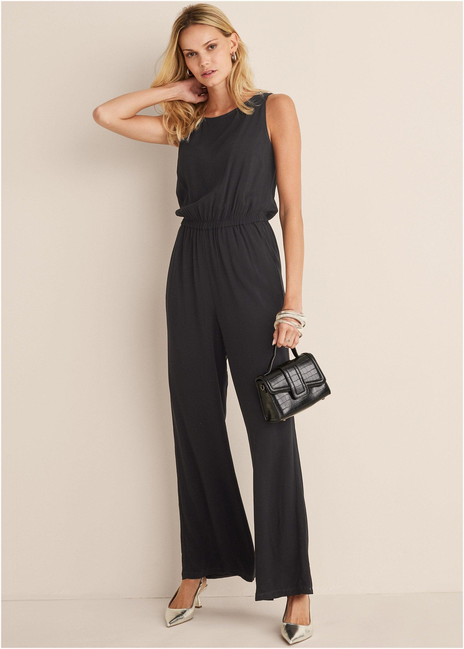 Sleeveless Jumpsuit - Black Product Image