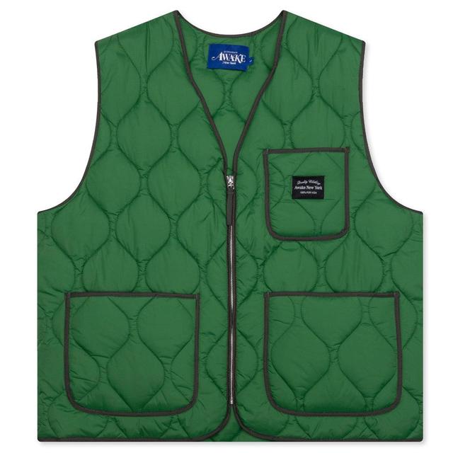 Quilted Vest - Green Male Product Image