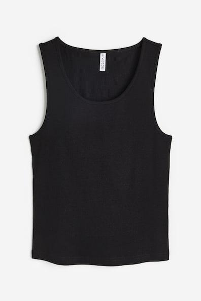 Ribbed Cotton Tank Top Product Image