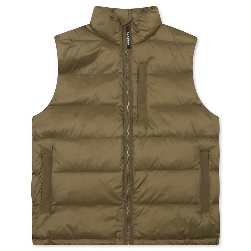 Sherman Convertible Puffer Vest - Olive Male Product Image