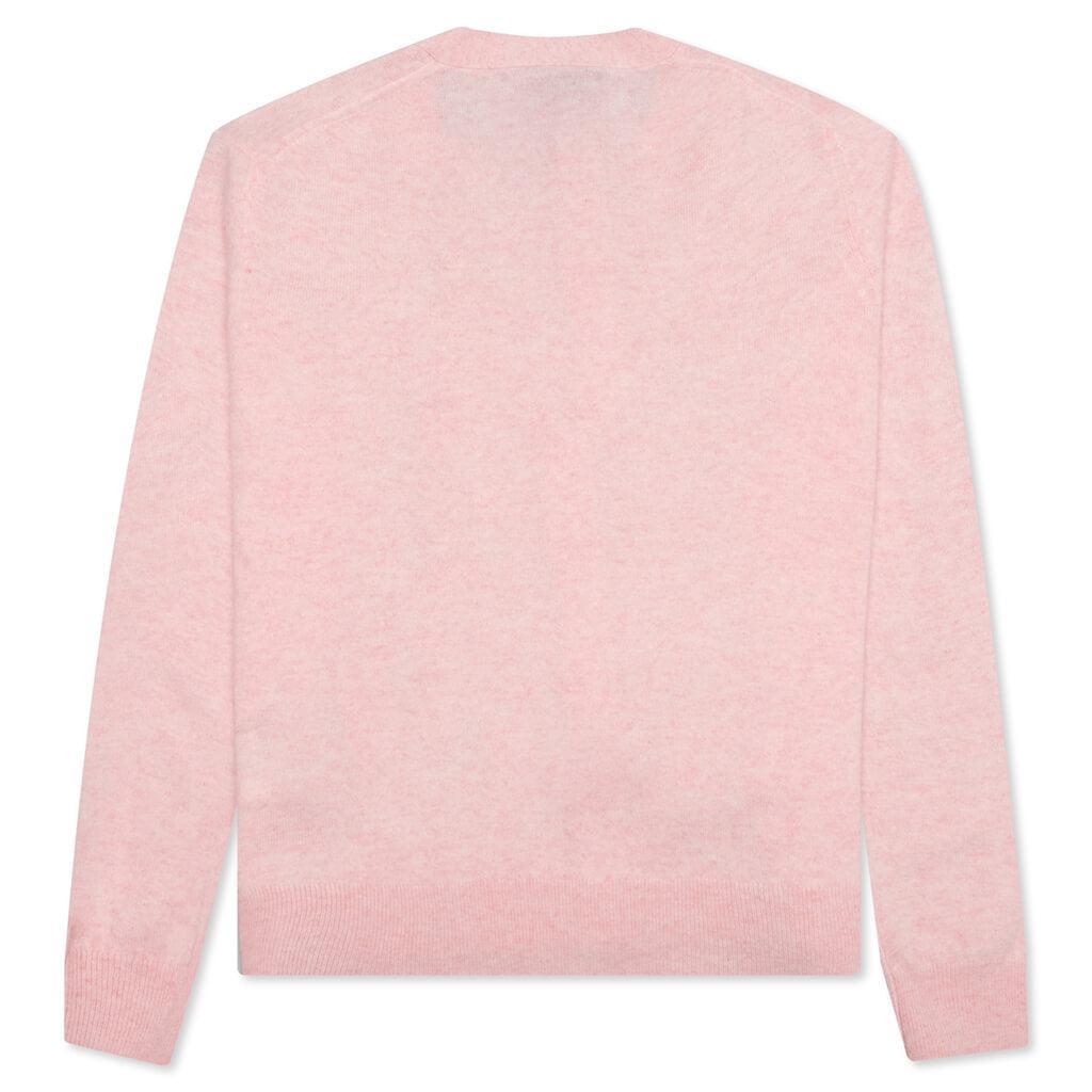 Wool Knit Cardigan - Faded Pink/Melange Male Product Image