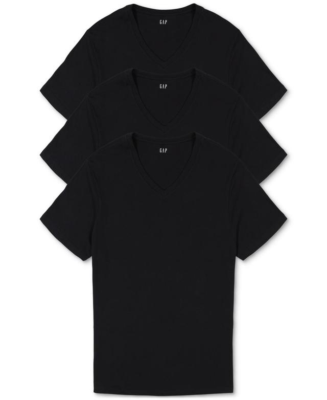 Gap Mens 3-Pk. Cotton V-Neck Undershirt Product Image