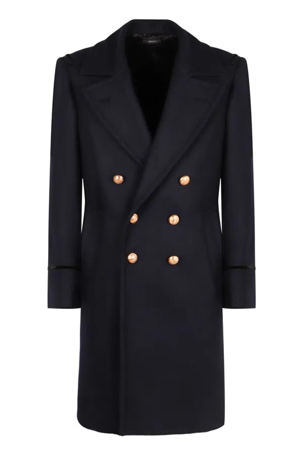 TOM FORD Felted Coat In Black Product Image