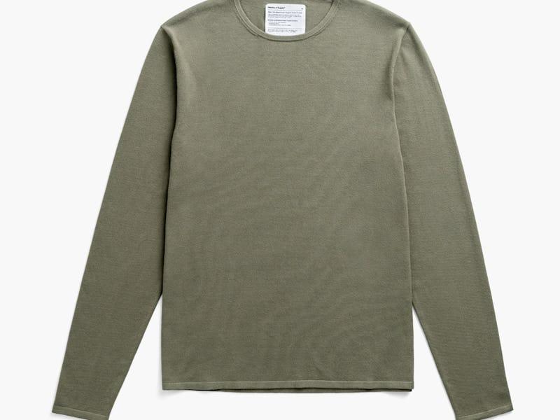 Olive Men’s Atlas Air Crewneck Sweater Product Image