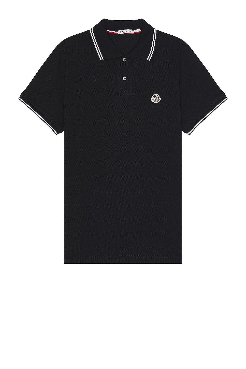 Moncler Tipped Short Sleeve Polo Shirt Product Image