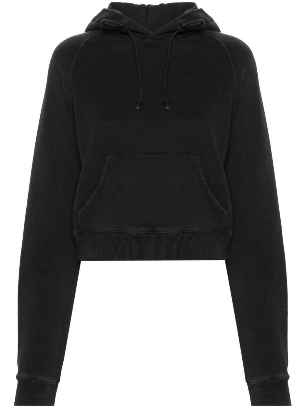 Timmy Cropped Hoodie In Black product image