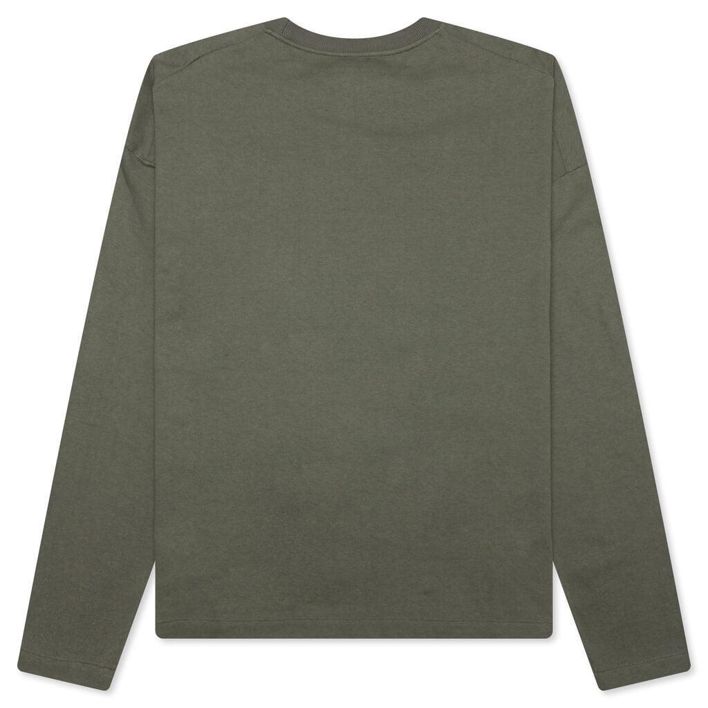 Long Sleeve Logo T-Shirt - Thyme Green Male Product Image