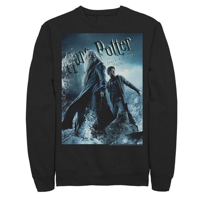 Mens Harry Potter Half-Blood Prince Dumbledore And Harry Poster Fleece Graphic Pullover Product Image