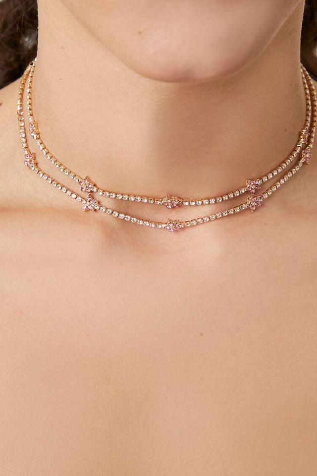 Layered Rhinestone Choker Necklace | Forever 21 Product Image