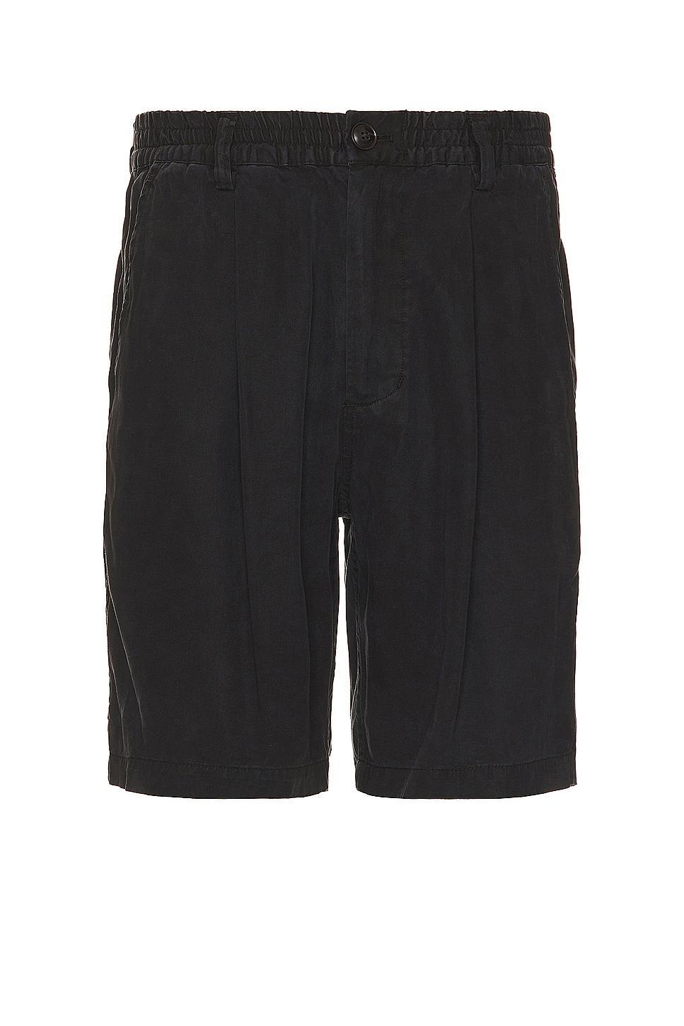 SATURDAYS NYC Keigo Pigment Dyed Short Black. (also in XL/1X). Product Image