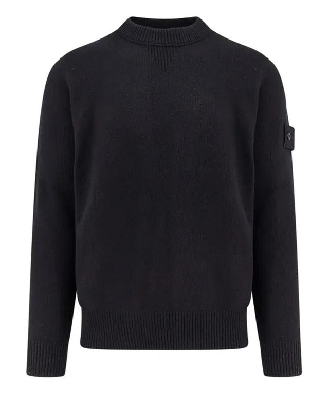 STONE ISLAND Sweater In Black Product Image