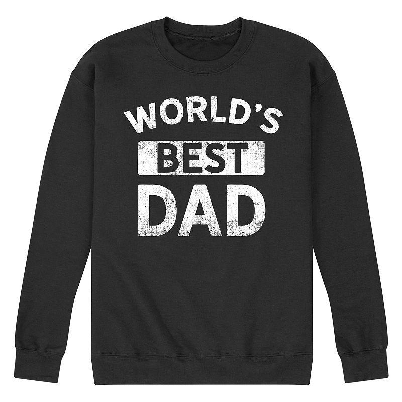 Mens Worlds Best Dad Fleece Sweatshirt Product Image