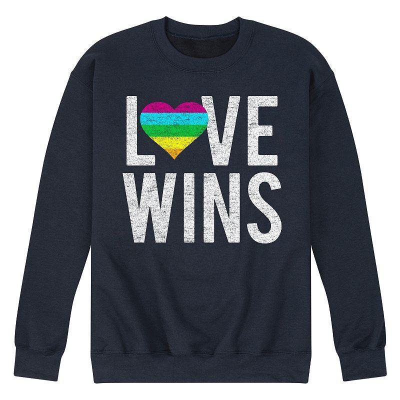 Mens Love Wins Fleece Sweatshirt Product Image