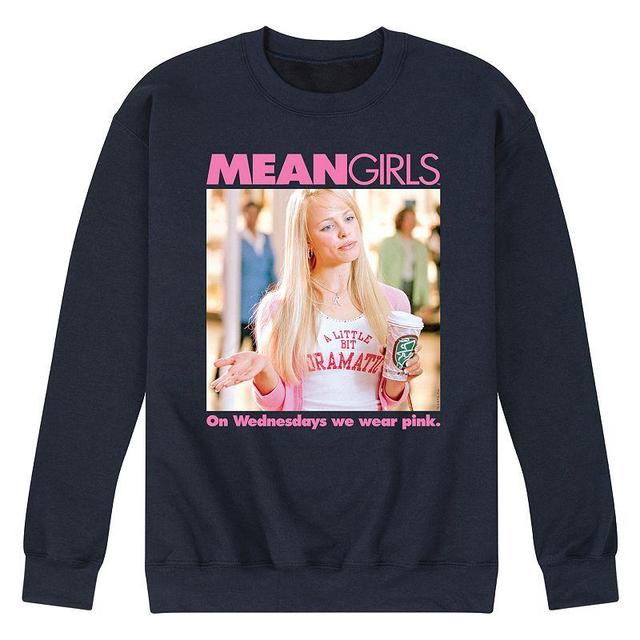 Mens Mean Girls Regina Fleece Sweatshirt Blue Product Image