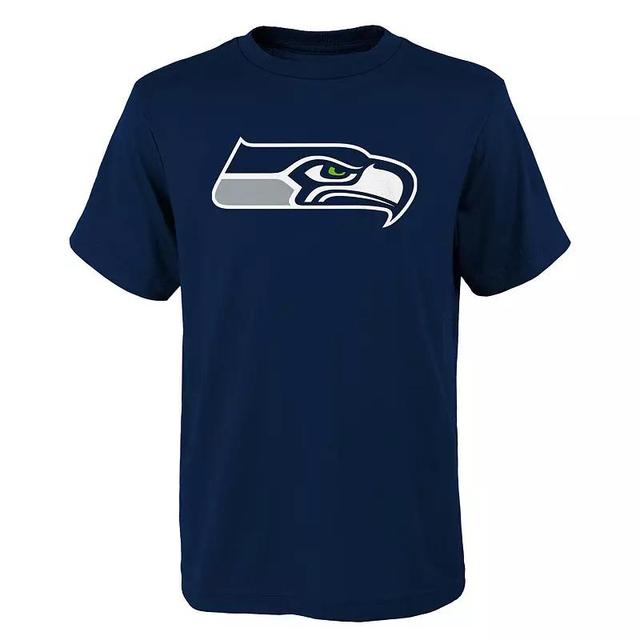 Youth College Seattle Seahawks Primary Logo T-Shirt, Boys Blue Product Image