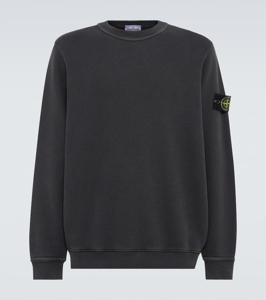 STONE ISLAND Cotton Sweater In Black Product Image