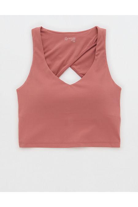 OFFLINE By Aerie Real Me Low Key Open Back Sports Bra Women's Product Image