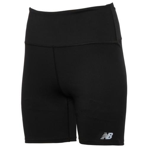 New Balance Womens Harmony High Rise 6 Shorts - Black/Black Product Image