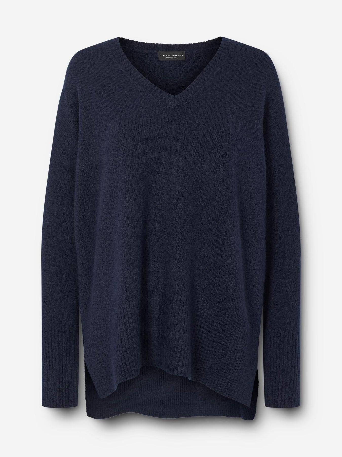 Sand Women's Christa V Dark Navy Blue Sweater Product Image