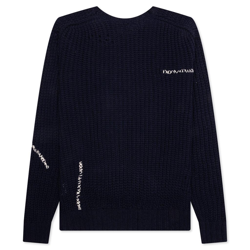 Savage Crewneck Sweater - Navy Male Product Image