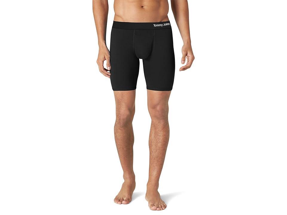 Tommy John Cool Cotton 8 Inseam Solid Boxer Briefs Product Image