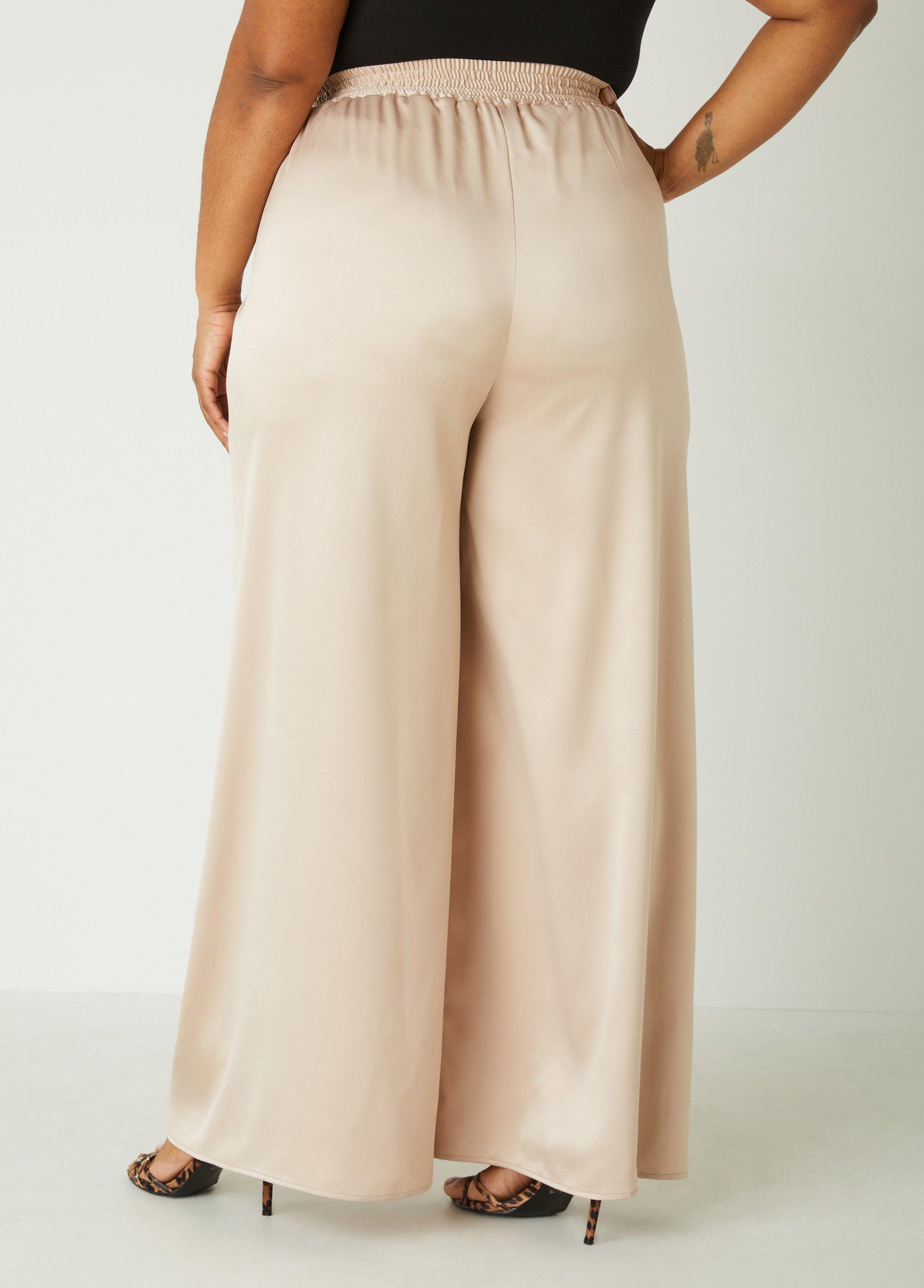 Wide Leg Satin Pants Product Image