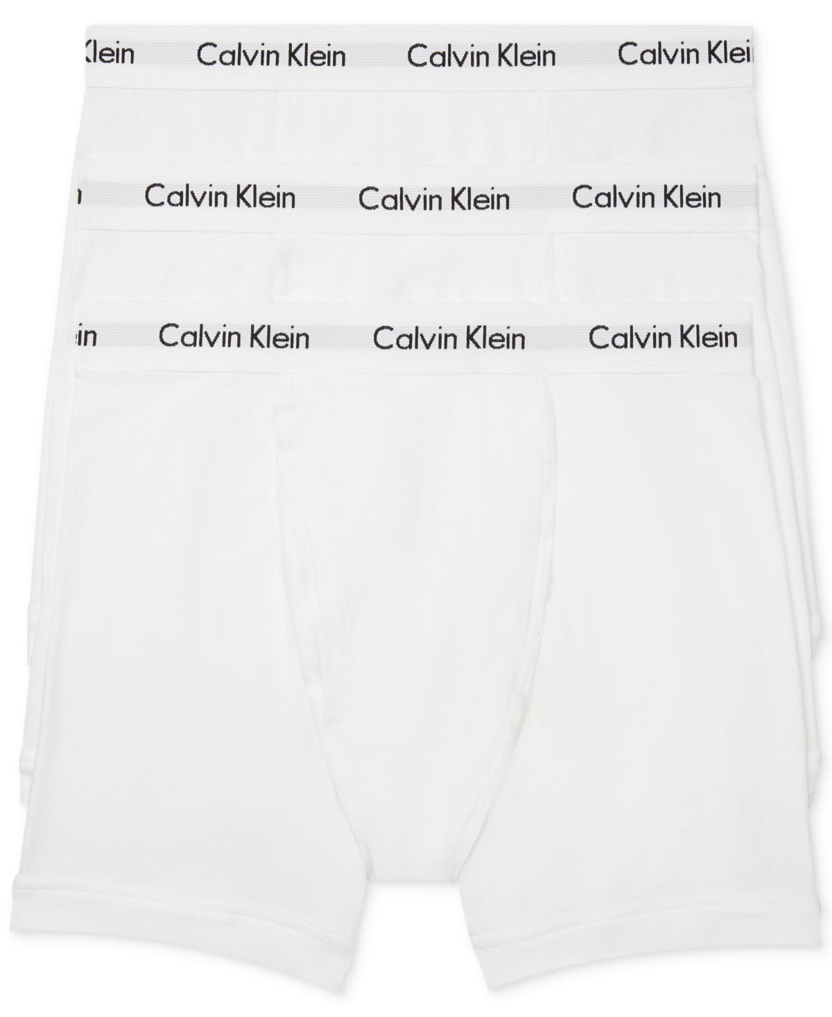 Calvin Klein Underwear Cotton Stretch 3-Pack Boxer Brief (Spellbound/White/Blue Atoll) Men's Underwear Product Image