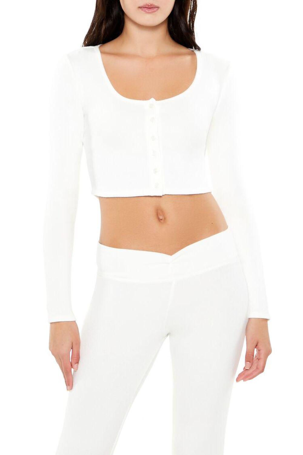 Button-Front Crop Top | Forever 21 product image