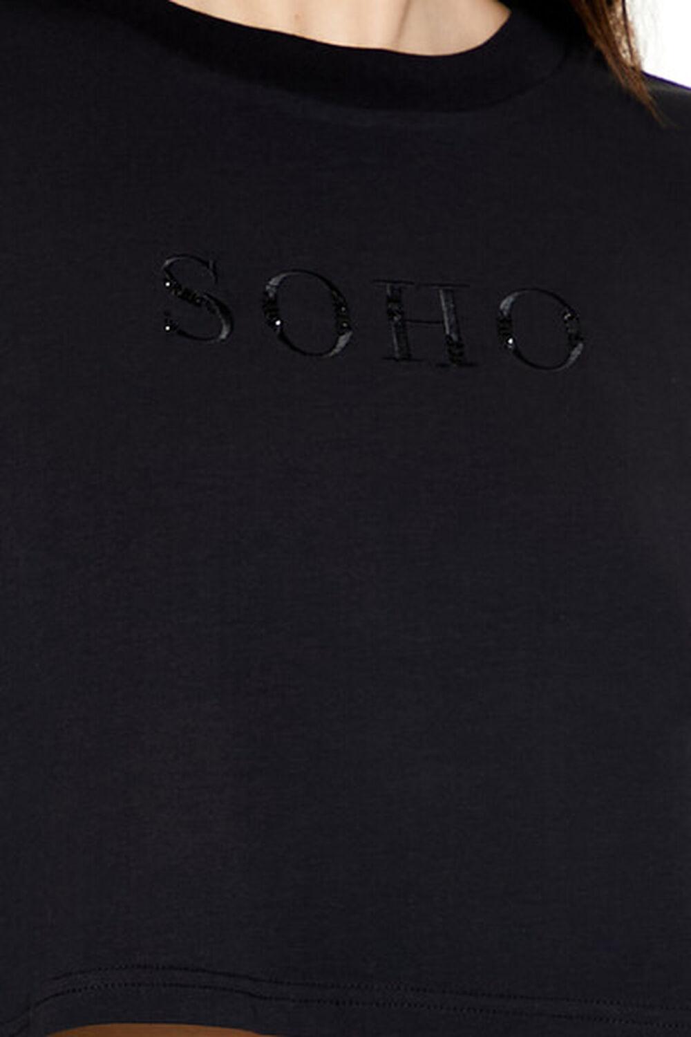 Embroidered Soho Cropped Tee | Forever 21 Product Image