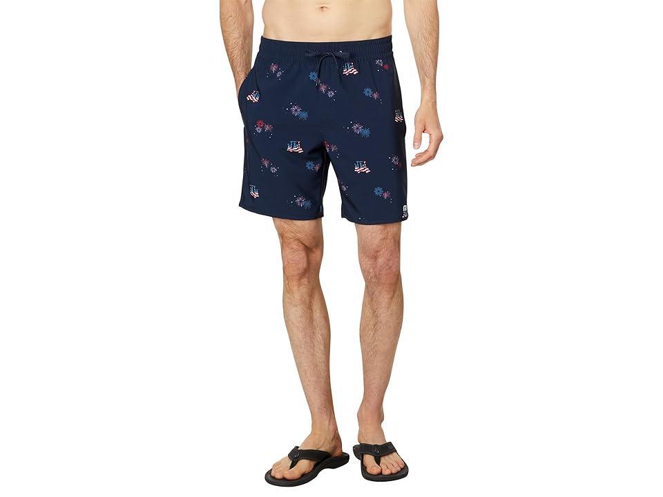 TravisMathew Poolside Patriot (Total Eclipse) Men's Shorts Product Image