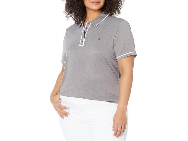 Original Penguin Golf Performance Short Sleeve Veronica Polo (Ristretto) Women's Clothing Product Image