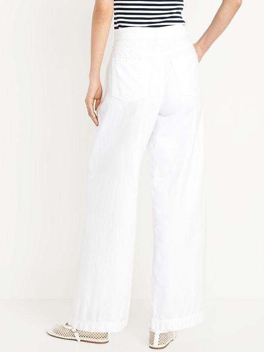 High-Waisted Super Wide-Leg Drapey Pants Product Image