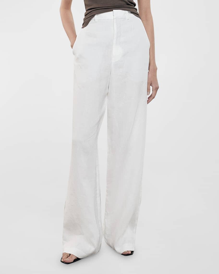 Straight-Leg Linen Trousers product image