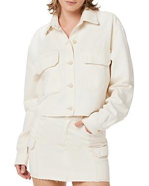 Hudson Oversized Cropped Twill Shirt Jacket Product Image