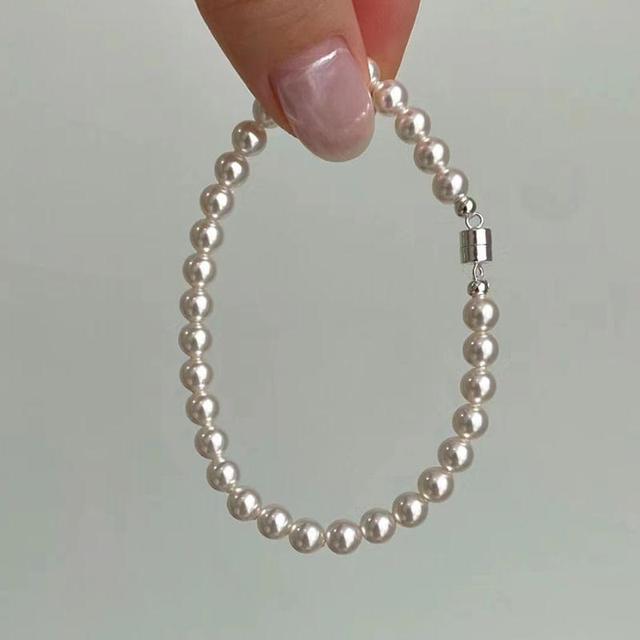 Faux Pearl Magnetic Bracelet Product Image