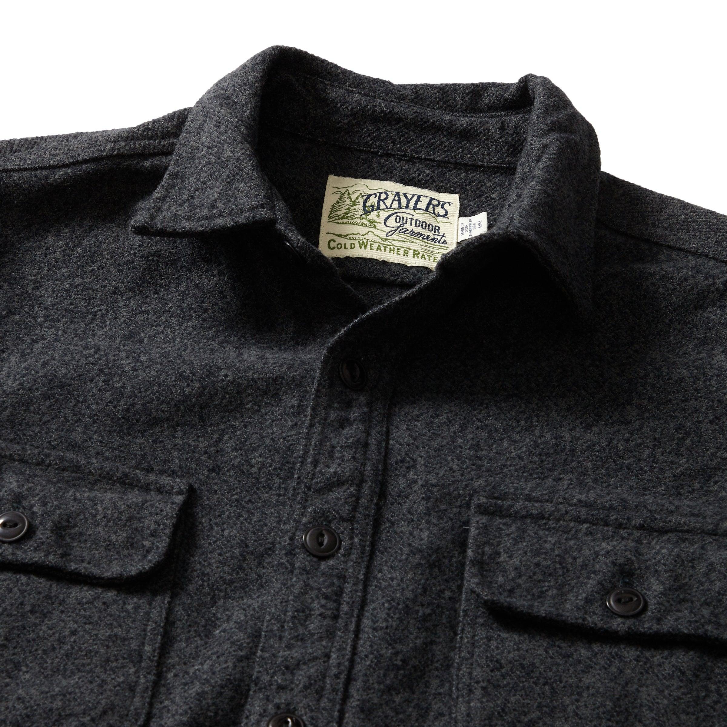 Eureka Heavyweight Shirt Jacket - Charcoal Marl Product Image