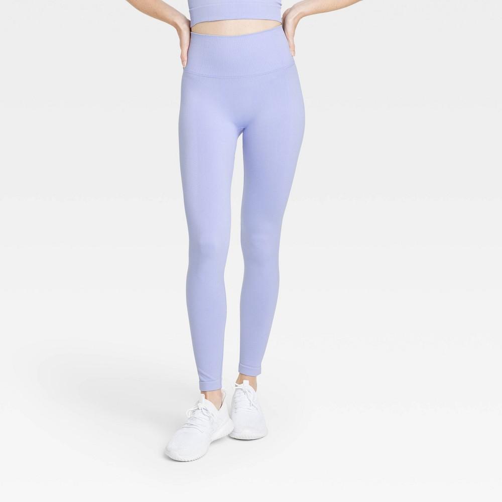 Womens Seamless High-Rise Leggings - All In Motion Lilac Purple XXL Product Image