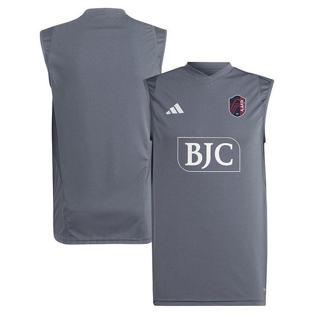 Mens adidas Gray St. Louis City SC 2024 Sleeveless Training Jersey Product Image