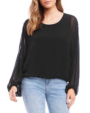 Karen Kane Lantern Sleeve Top Product Image